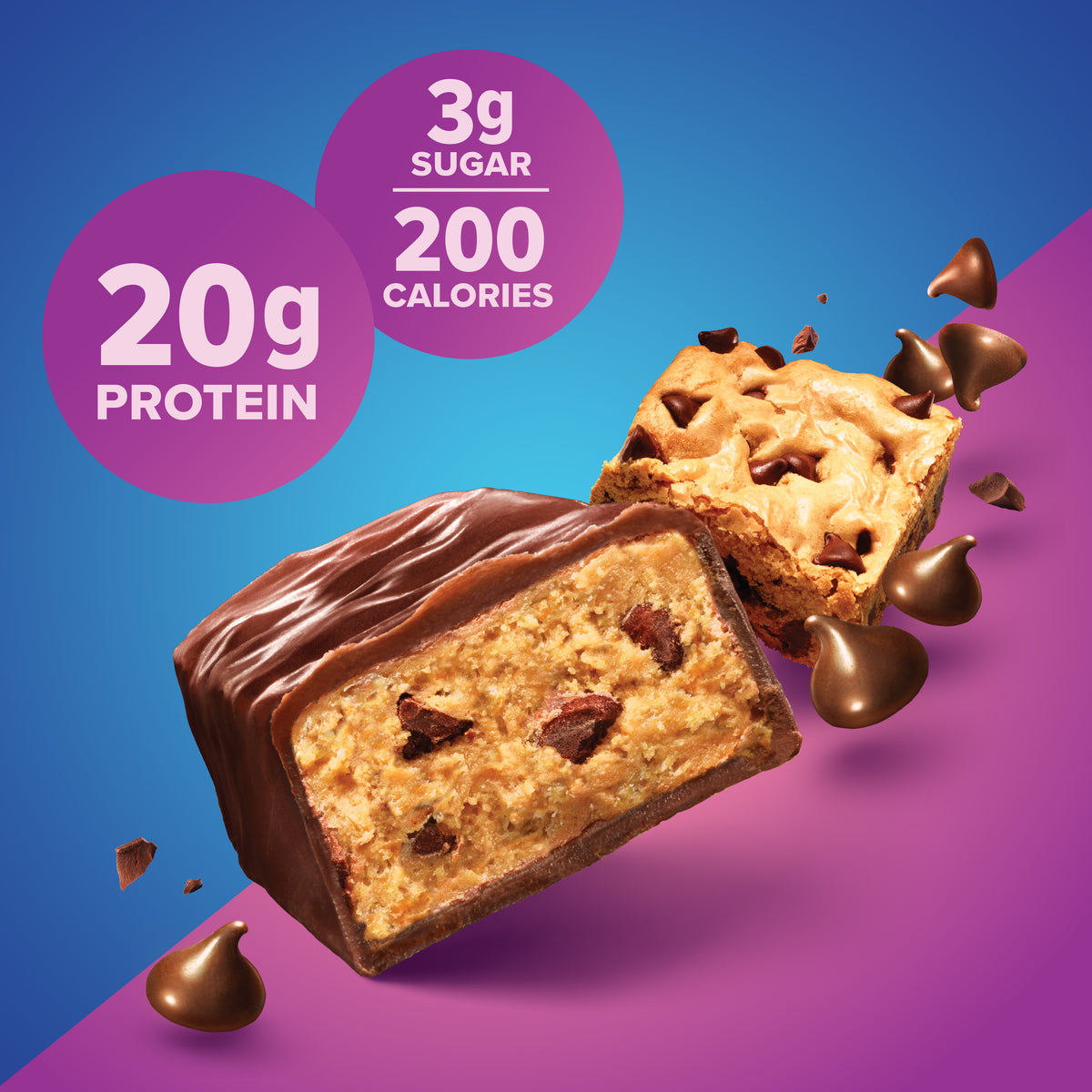 Chewy Chocolate Chip Protein Bar – Pure Protein
