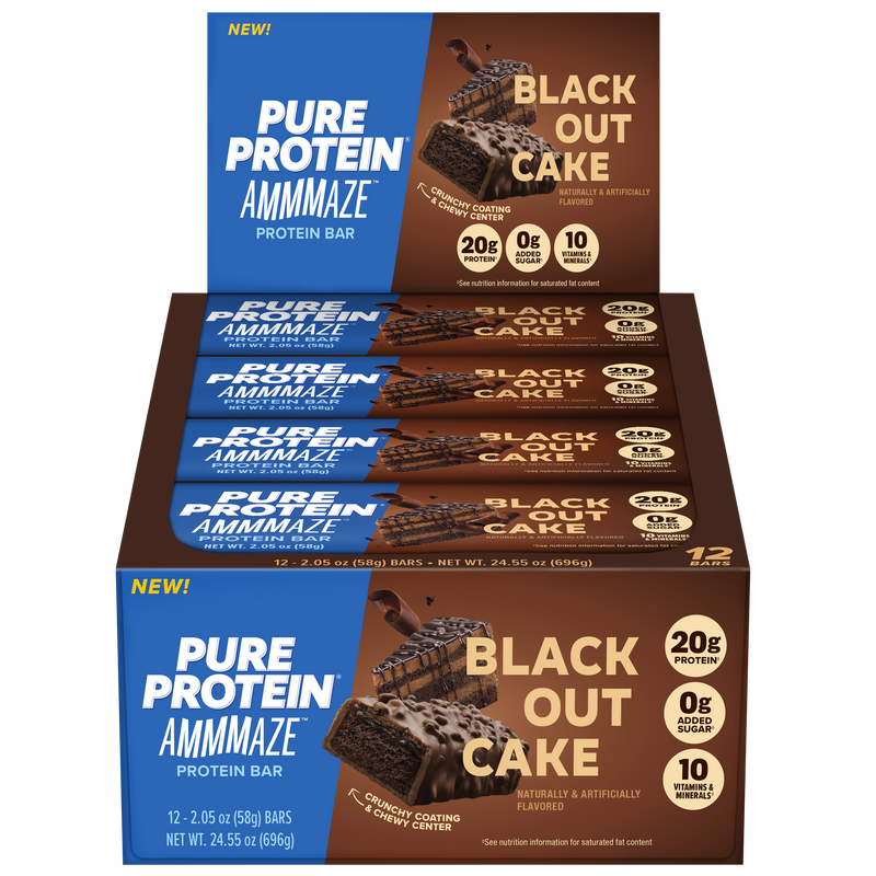 Pure Protein Blackout Cake AMMMAZE Protein Bars