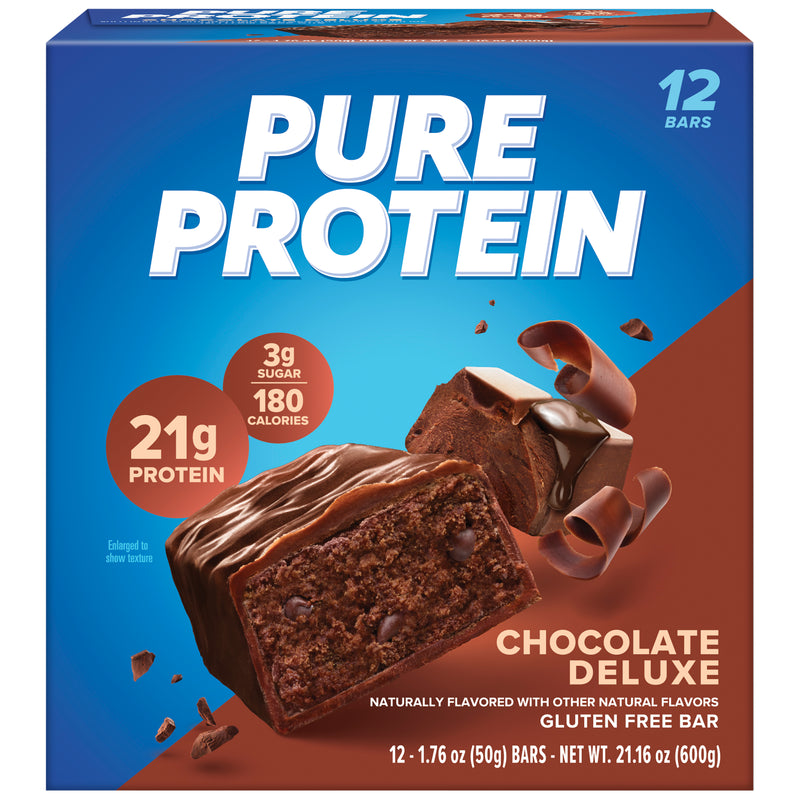 Pure Protein Chocolate Deluxe Protein Bar, budget gluten-free protein bar