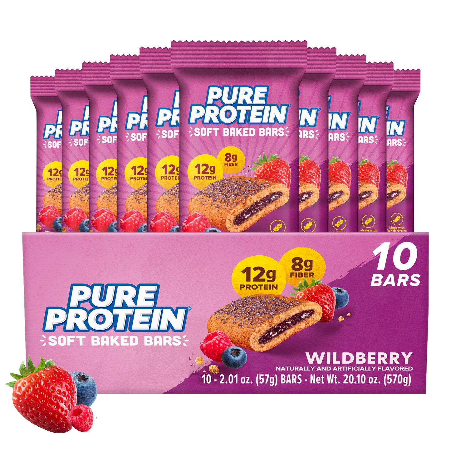 Pure Protein Pure Protein Wildberry Soft Baked Protein Bars — product image