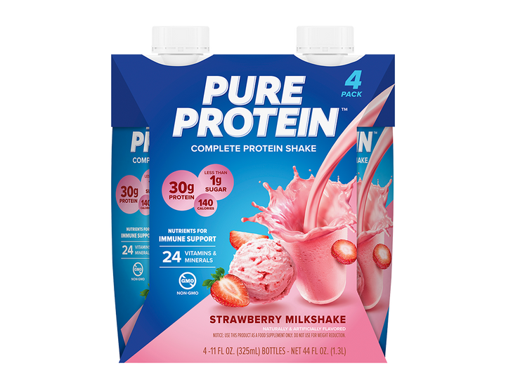 Complete Protein Shake - Strawberry Milkshake Packaging